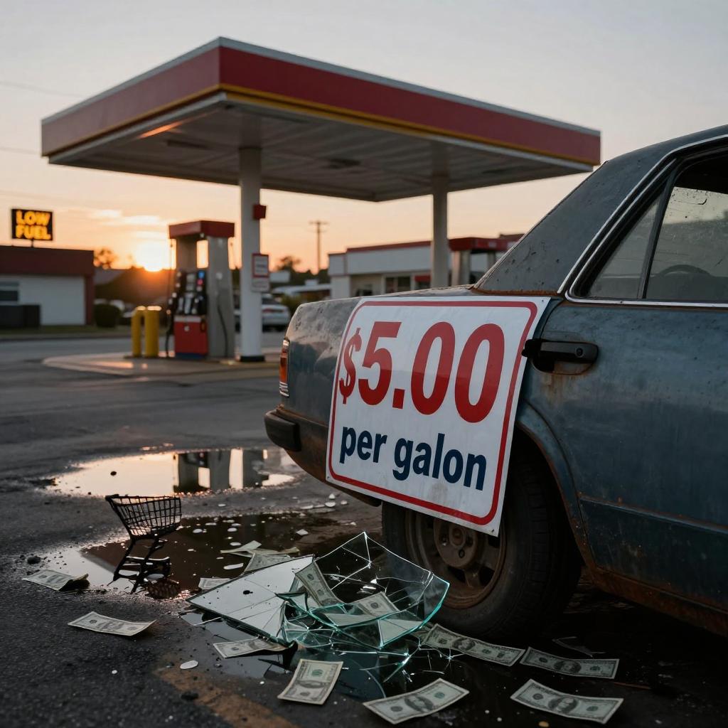 油价高企生活压力加剧 美国司机抱怨：实在撑不下去