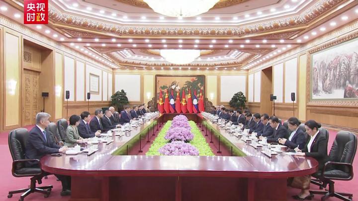 独家视频丨习近平：你连任后首访选择中国 体现了对发展中老关系的高度重视