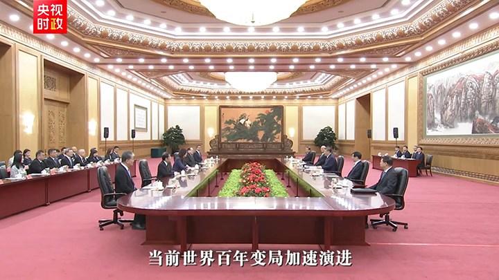 独家视频丨习近平会见郑丽文：两