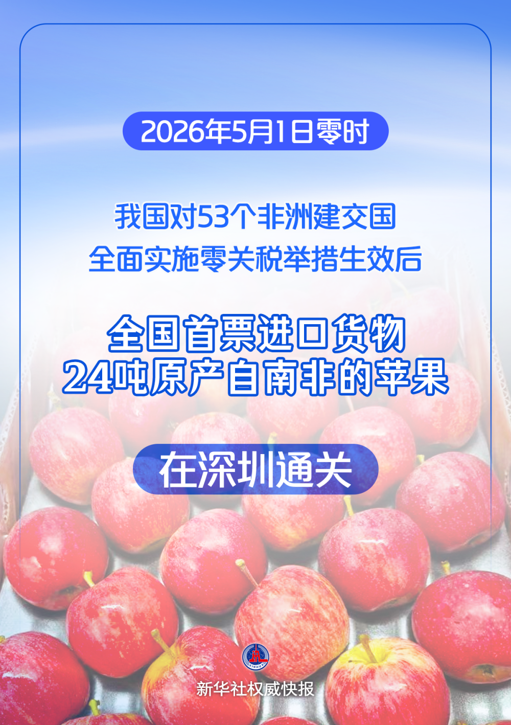 对53个非洲建交国全面实施零关税全国首票货物深圳通关