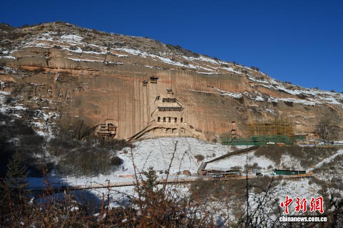 祁连秘境中千年马蹄寺石窟群“牵
