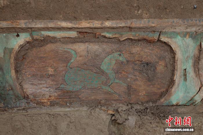 （文化中国行）新疆首现唐代彩绘