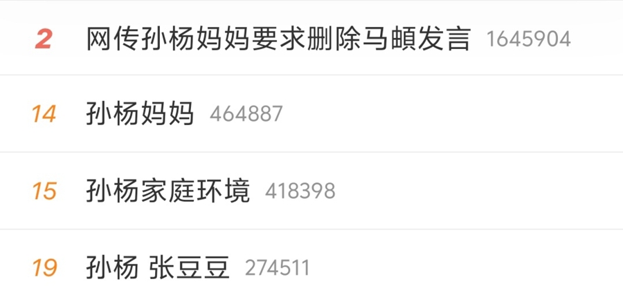 孙杨工作室：“妈妈致电节目组删除嘉宾言论”为恶意捏造