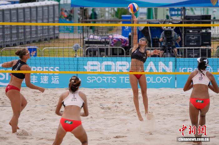 三亚亚沙会沙滩排球测试赛举行 赛场筹备获选手认可