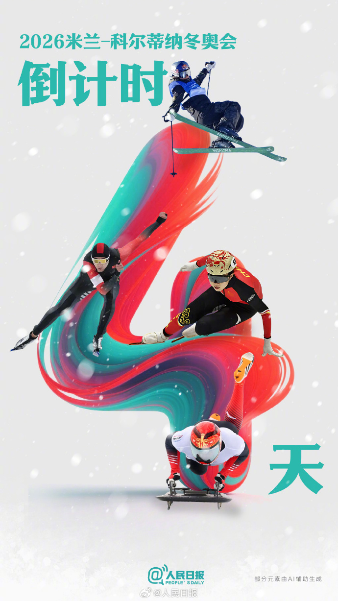 倒计时4天！为米兰冬奥会中国运动员加油