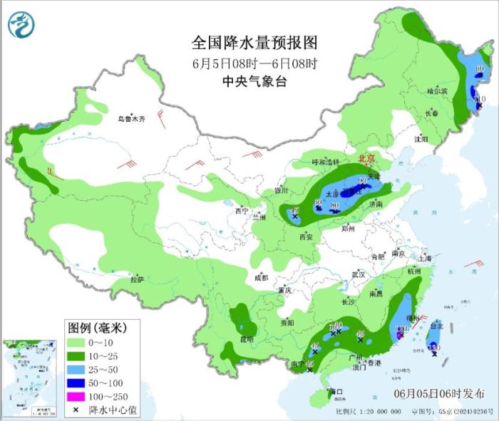 中央气象台：雨水兵分三路 东北