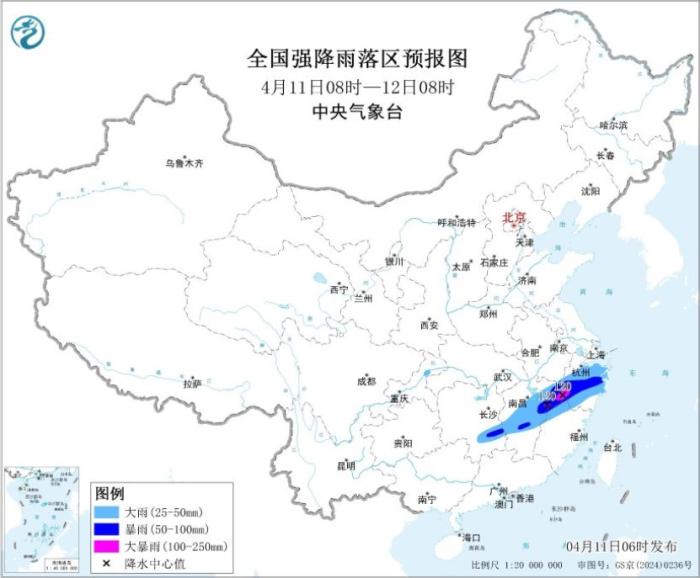 浙闽赣湘等地有较强降雨和强对流 青藏高原北部和东部多雨雪