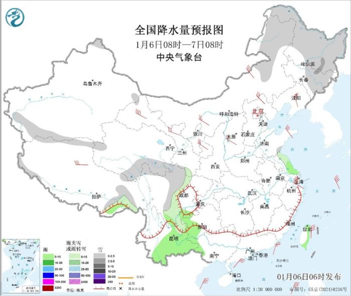 全国大部降水较弱 东北地区等地