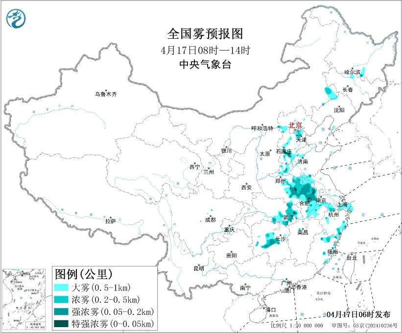 大雾、暴雨、强对流天气多预警齐发 这些地方注意防范