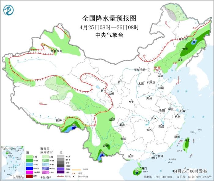 4月26日起南方地区将出现强降雨过程 北方地区多大风天气