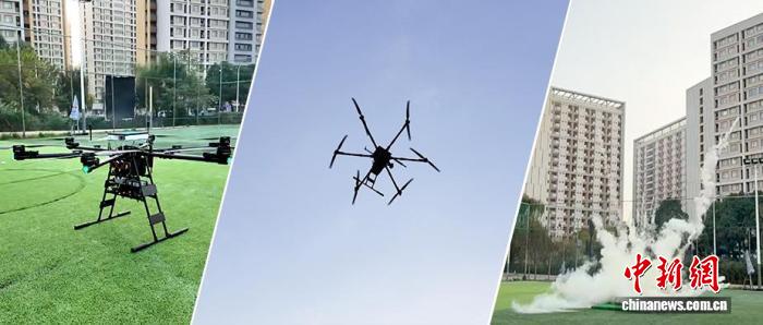 银河航天完成卫星互联网无人机灭火试验
