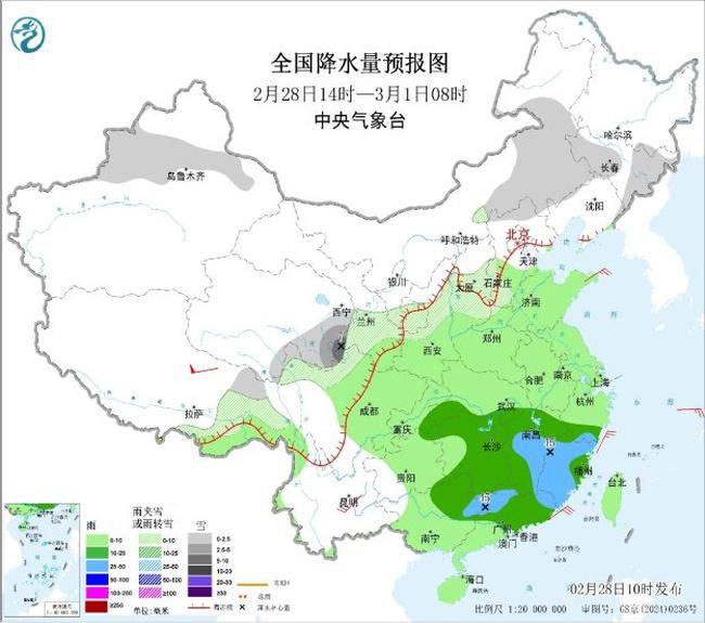 大范围雨雪过程展开 西北和华北等地有降雪 春运出行要注意→