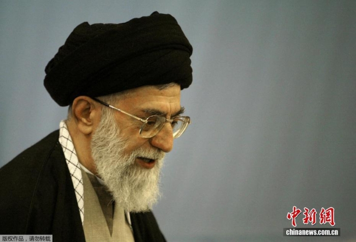 资料图为哈梅内伊。 资料图为哈梅内伊。